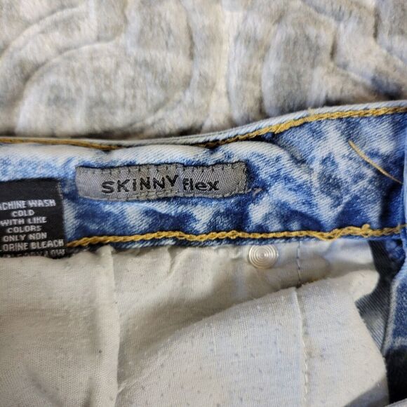 Buckle Black Jeans Mens 32x32 Acid Wash Premium Skinny Flex Distressed - Picture 8 of 16